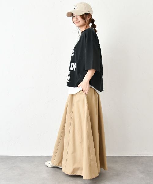 her.｜ヘムラウンドプリントTシャツ [[MA-512002]][C]