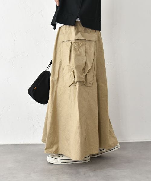 her.｜マチポケット リブフレアースカート [[MA-519003]][C]