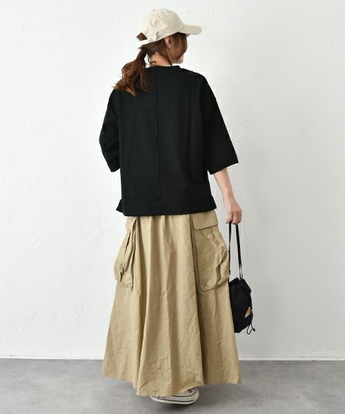 her.｜マチポケット リブフレアースカート [[MA-519003]][C]