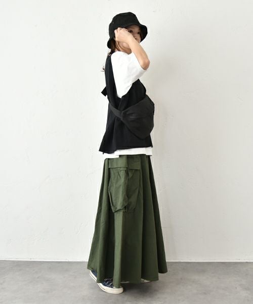 her.｜マチポケット リブフレアースカート [[MA-519003]][C]