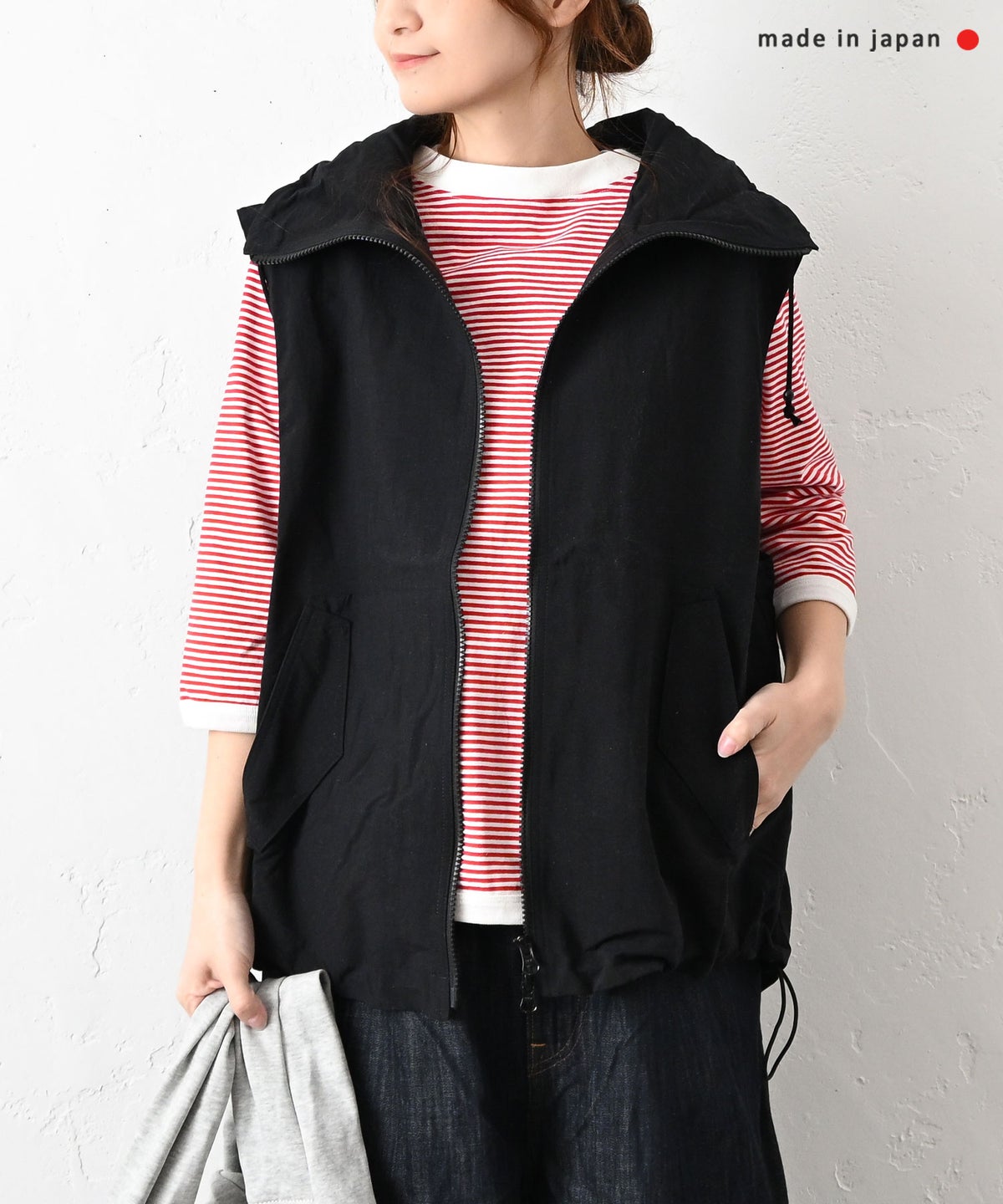 and quarter｜ダブルジップベスト [[CE2VE240302B]][C]