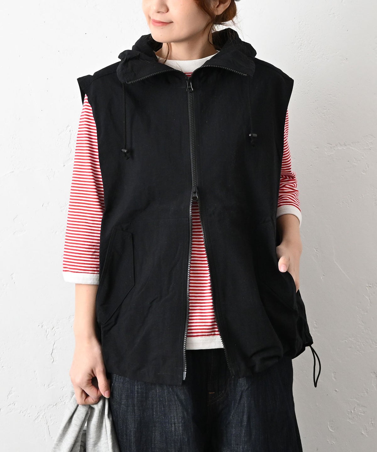 and quarter｜ダブルジップベスト [[CE2VE240302B]][C]