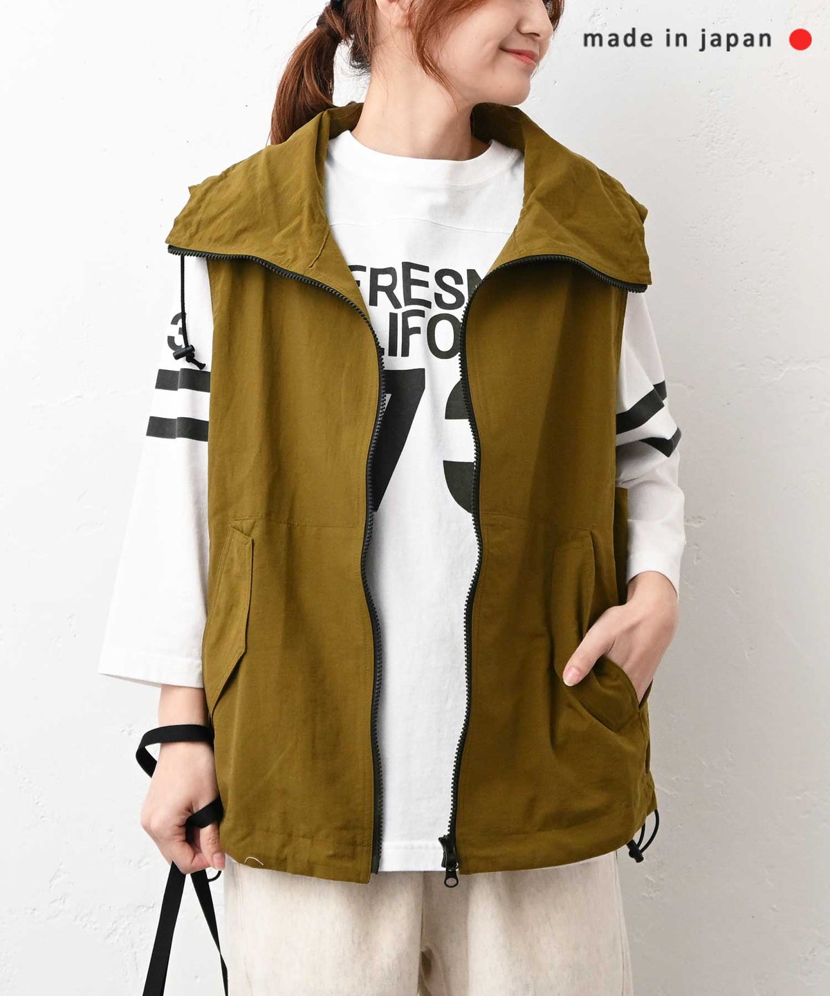 and quarter｜ダブルジップベスト [[CE2VE240302B]][C]