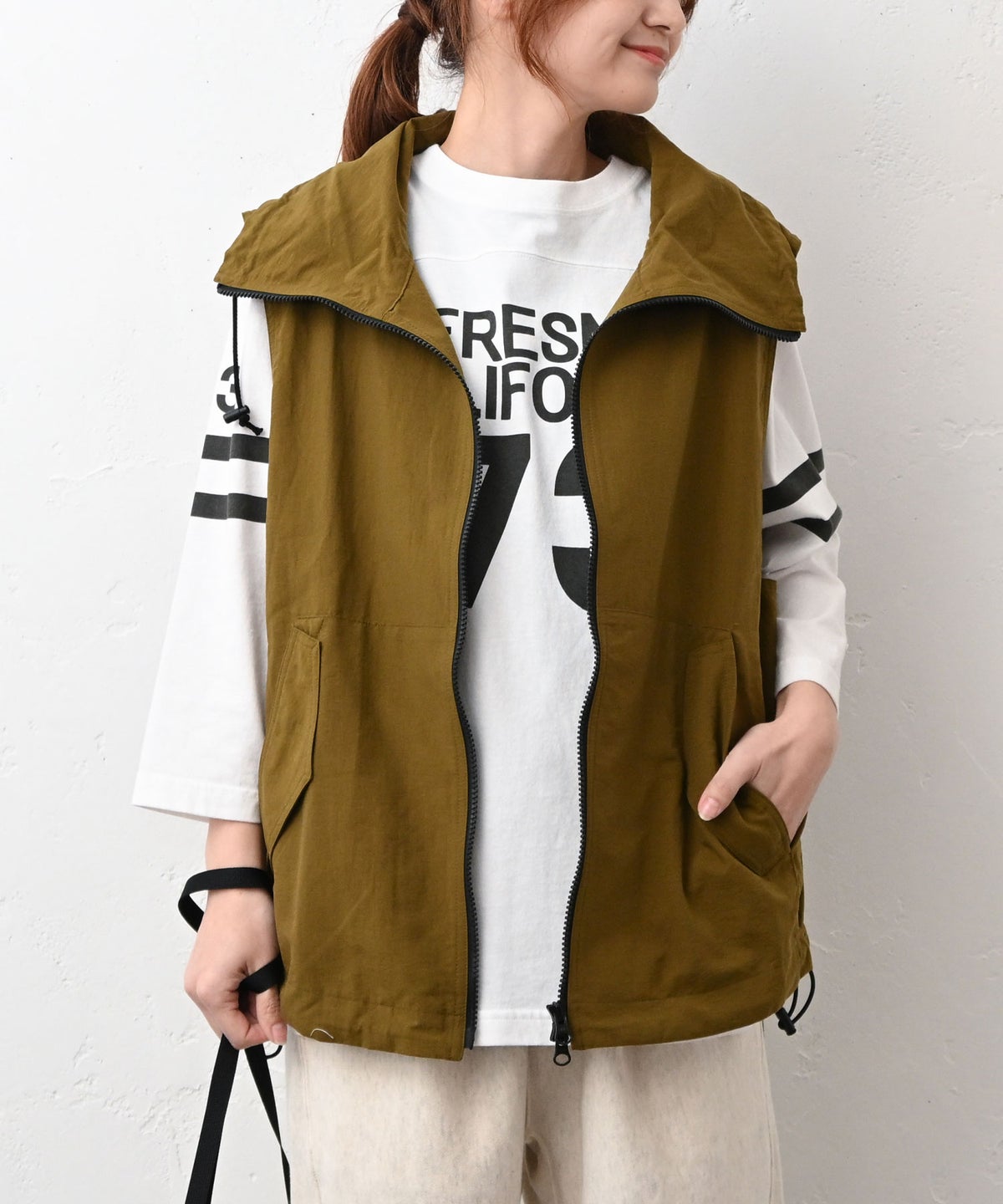 and quarter｜ダブルジップベスト [[CE2VE240302B]][C]