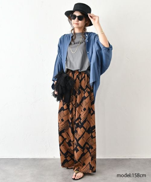 malla｜テンセルデニムドルマンシャツ [[mo63FB071]][C]