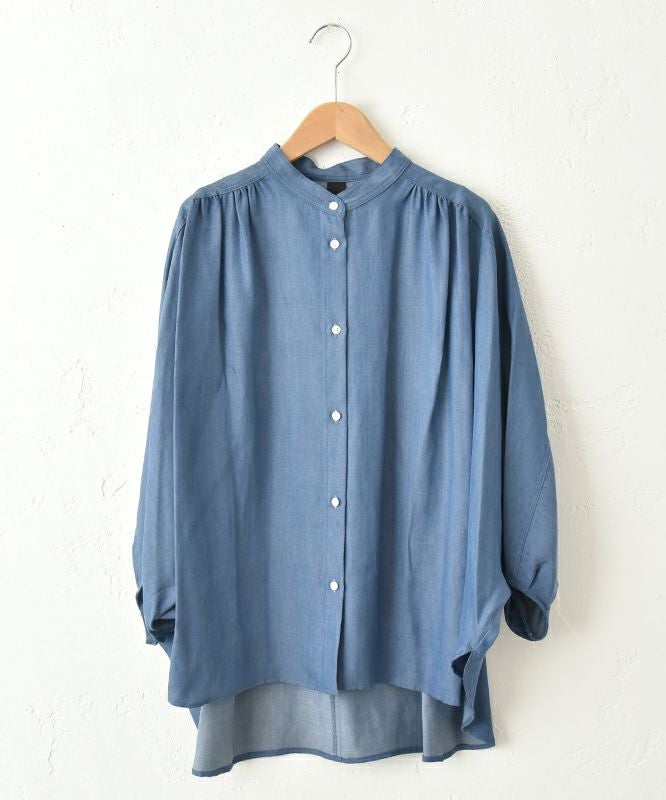 malla｜テンセルデニムドルマンシャツ [[mo63FB071]][C]