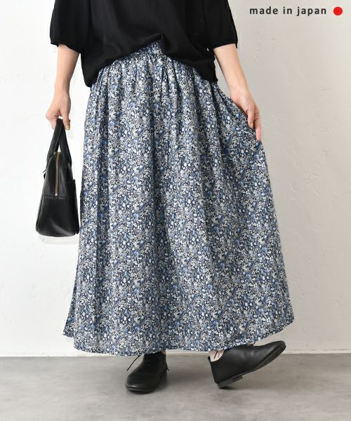 No18｜フラワープリントギャザースカート [[40525]][C]