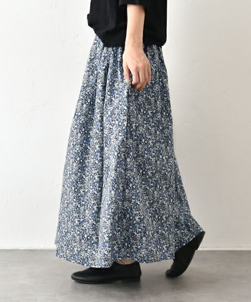 No18｜フラワープリントギャザースカート [[40525]][C]