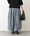 No18｜フラワープリントギャザースカート [[40525]][C]