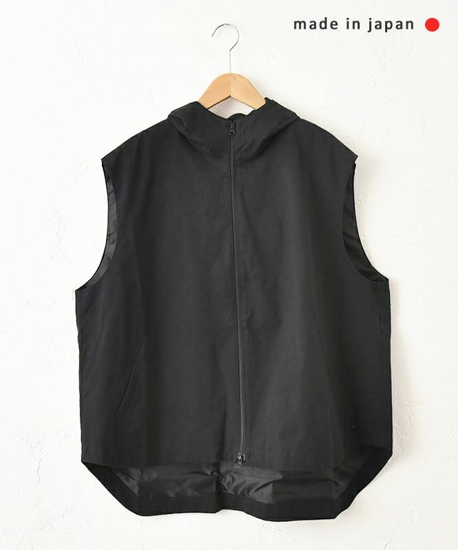 No18｜コットンツイルフーデッドベスト [[80525]][C]