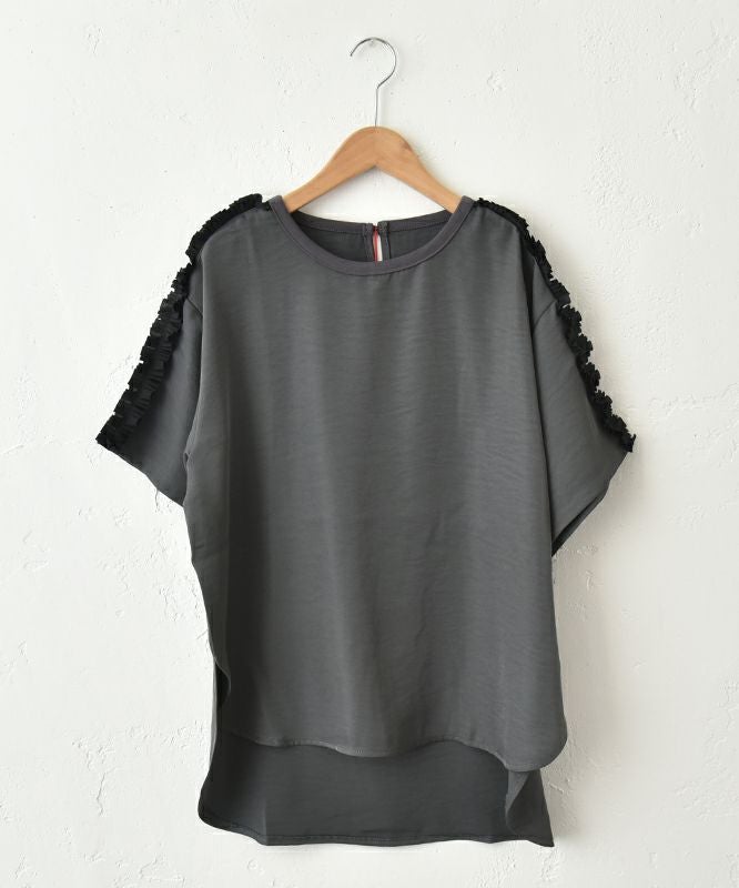  TRANOI.｜ショルダーフリルプルオーバー [[223J278]][C]