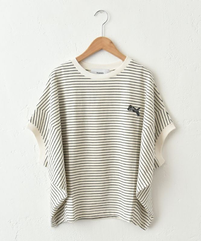  TRANOI.｜TORAボーダーコクーンカットソー [[223J284]][C]
