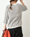 and quarter｜7分袖ボーダーカットソー [[MA-053]][C]