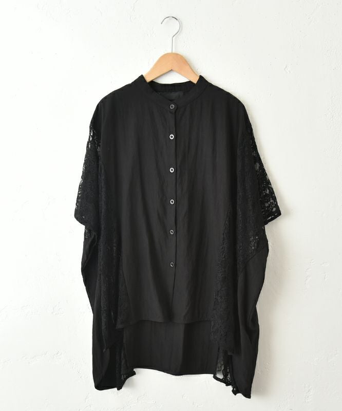  MICALLE MICALLE｜レース切替シャツ [[MME157HDB]][C]