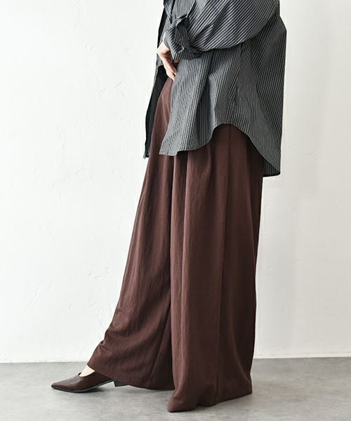 HUMS｜タックワイドパンツ [[CE4PT250807]][C]