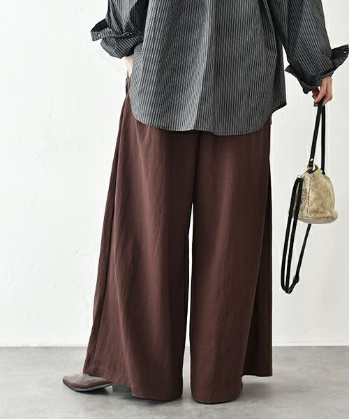 HUMS｜タックワイドパンツ [[CE4PT250807]][C]