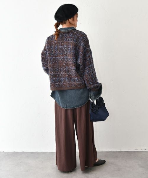 HUMS｜タックワイドパンツ [[CE4PT250807]][C]