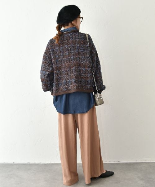 HUMS｜タックワイドパンツ [[CE4PT250807]][C]