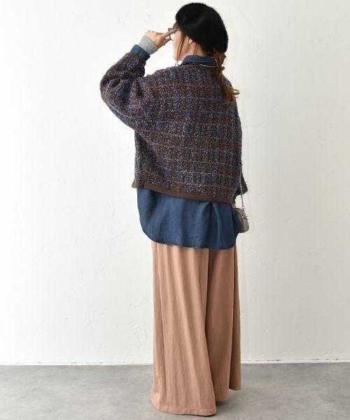 HUMS｜タックワイドパンツ [[CE4PT250807]][C]