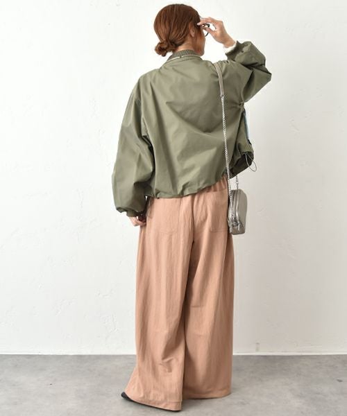 HUMS｜タックワイドパンツ [[CE4PT250807]][C]