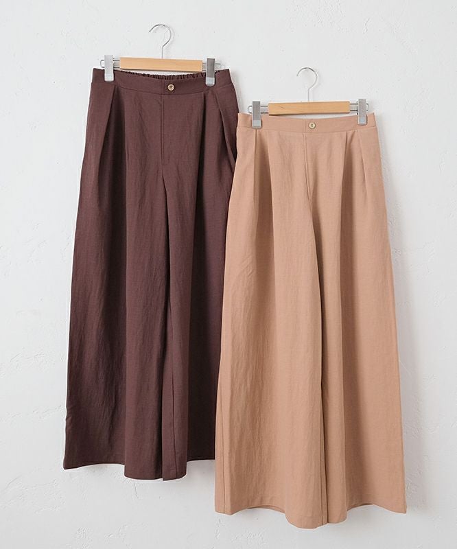 HUMS｜タックワイドパンツ [[CE4PT250807]][C]