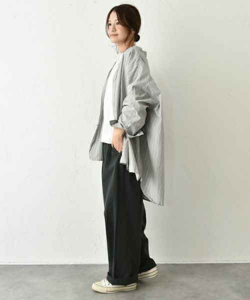 No18｜綿麻起毛タックボールパンツ [[CE1PT231008T]][C]