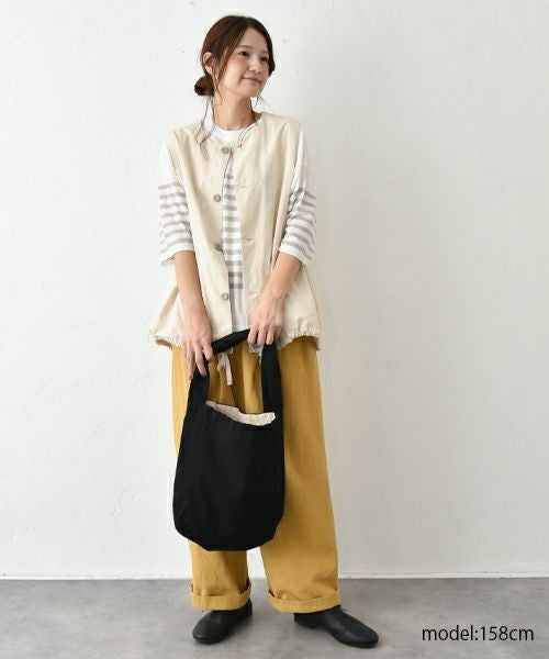 No18｜綿麻起毛タックボールパンツ [[CE1PT231008T]][C]