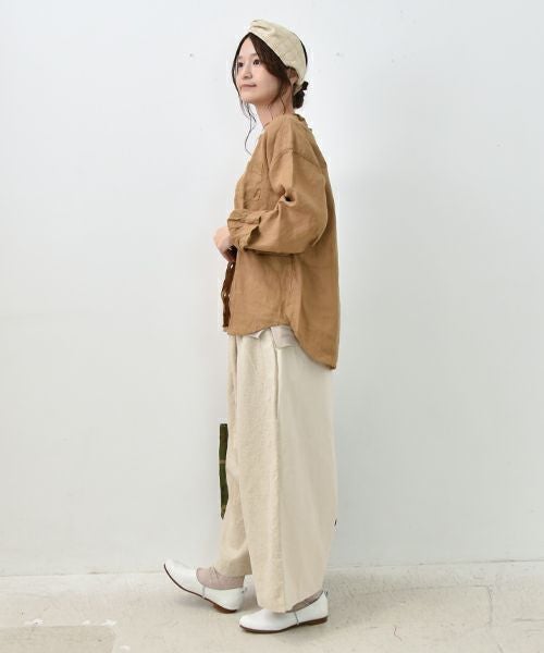 SUN VALLEY｜リネン平織シャツ [[SKT006001]][C]