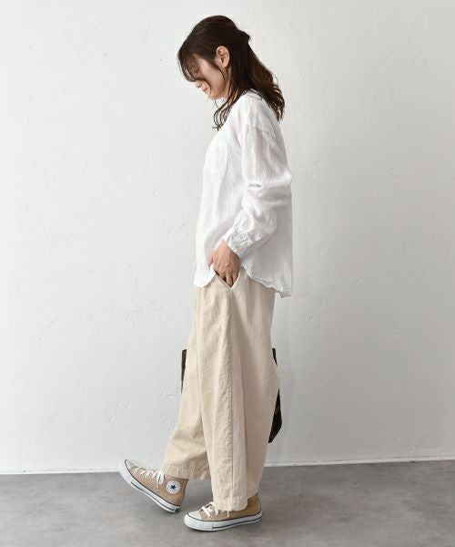 SUN VALLEY｜リネン平織シャツ [[SKT006001]][C]