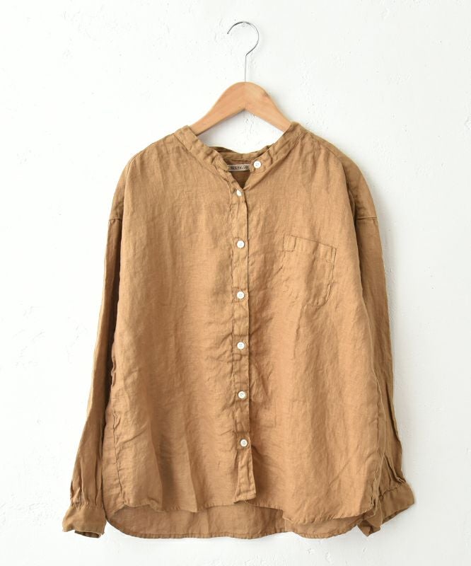 SUN VALLEY｜リネン平織シャツ [[SKT006001]][C]