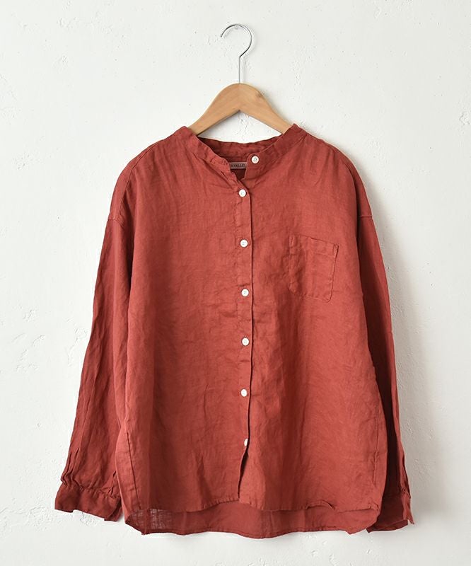 SUN VALLEY｜リネン平織シャツ [[SKT006001]][C]