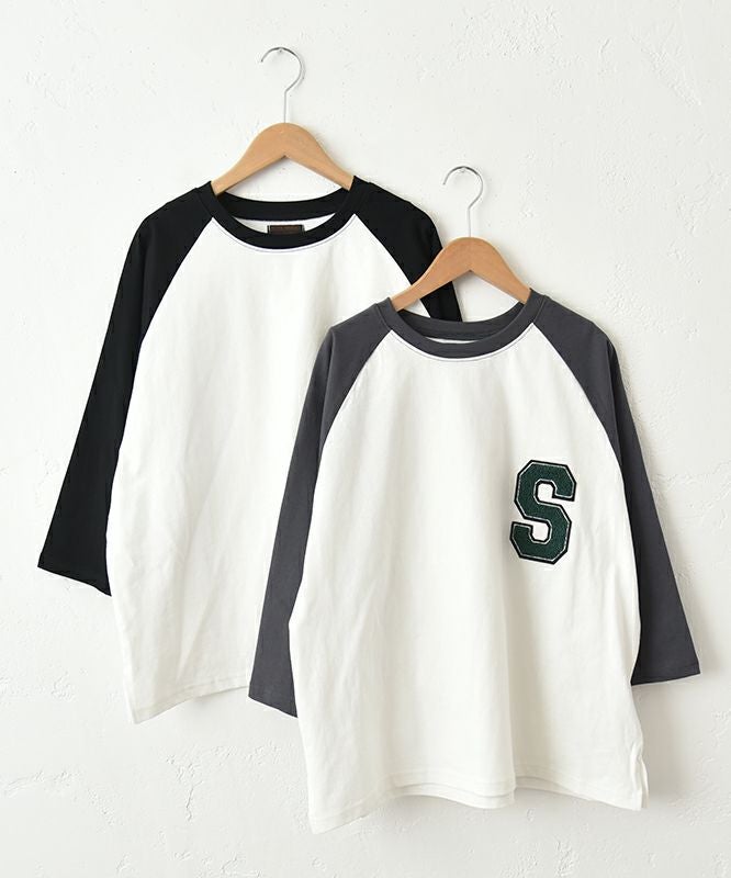 IN THE MARKET｜ワッペン付き7分袖ロンT [[C-2421]][C]