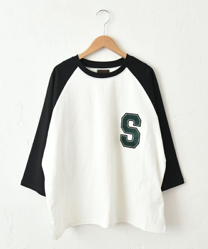 IN THE MARKET｜ワッペン付き7分袖ロンT [[C-2421]][C]