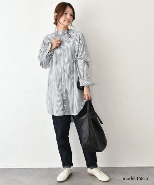 hagumu｜オックスシャツチュニック [[08085]][C]