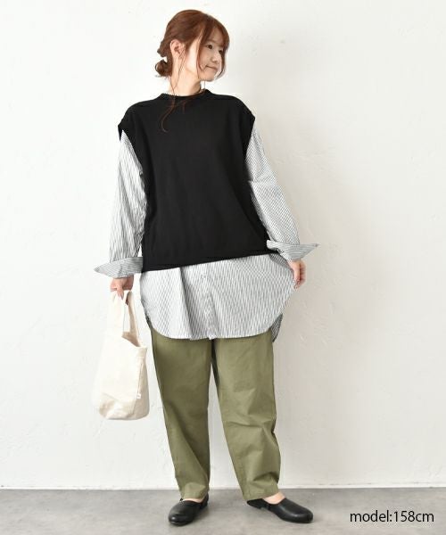 hagumu｜オックスシャツチュニック [[08085]][C]