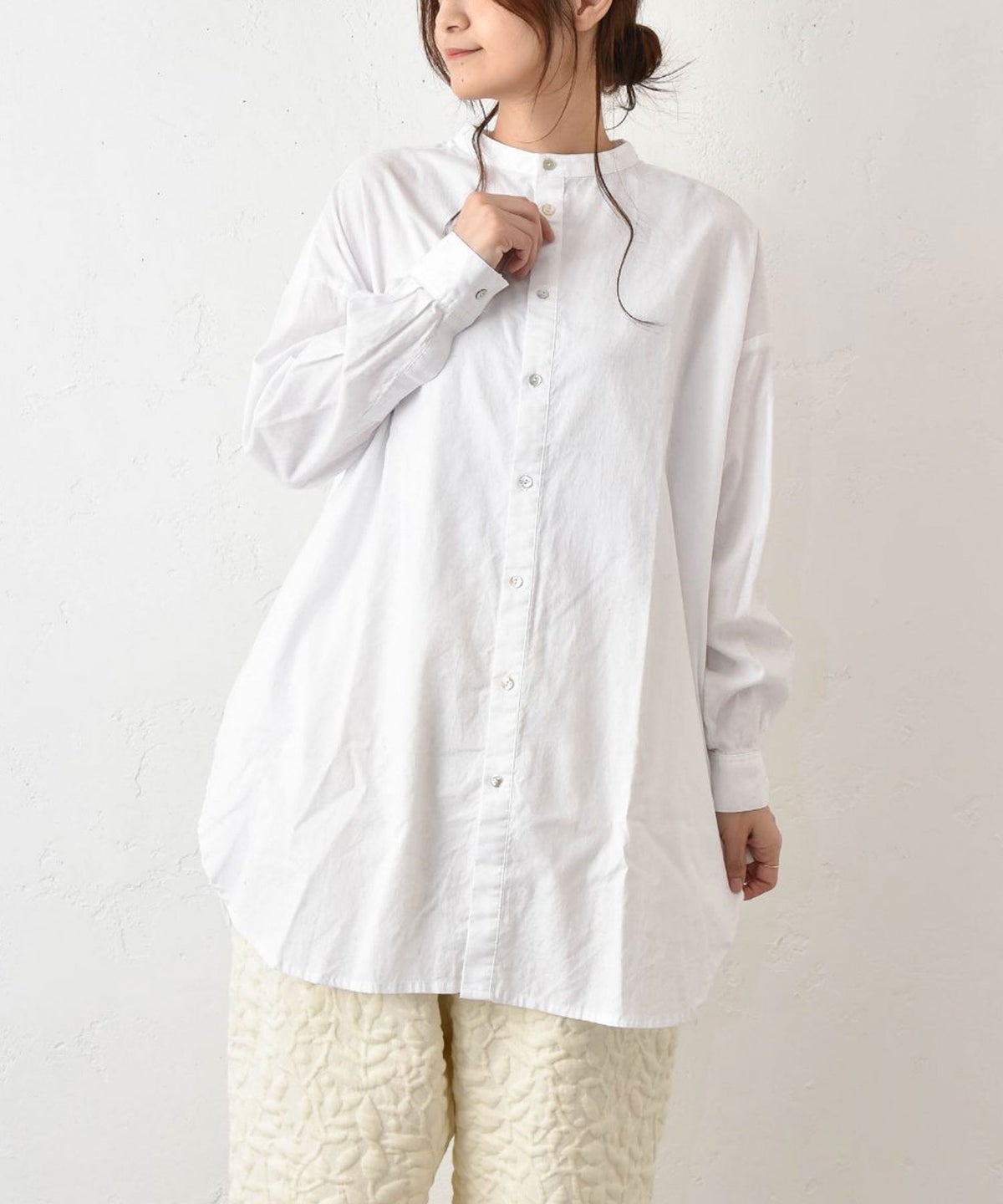 hagumu｜オックスシャツチュニック [[08085]][C]