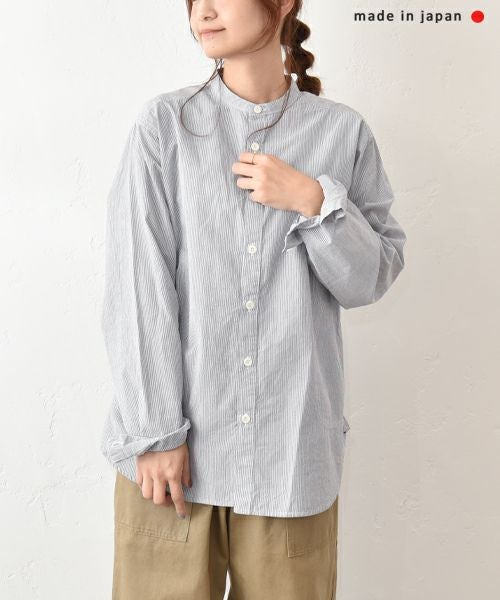 her.｜コットンストライプシャツ [[CE3SH250808B]][C]