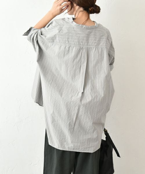 No18｜ストライプシャツチュニック [[CE1TN250104C]][C]