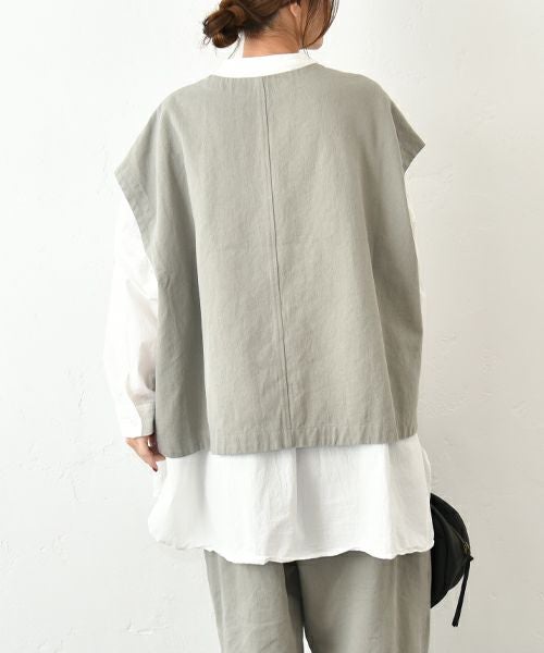 No18｜サイドボタンベスト [[CE1VE250901]][C]