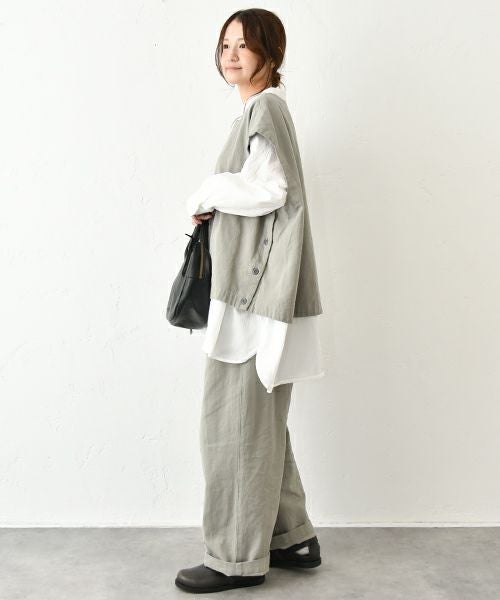 No18｜サイドボタンベスト [[CE1VE250901]][C]