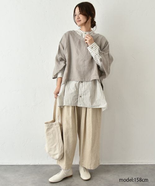 hagumu｜異素材切替パンツ [[Ｃ-752]][C]