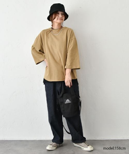 her.｜ヴィンテージ風7分袖カットソー [[131324H]][C]