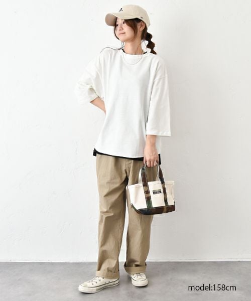 her.｜ヴィンテージ風7分袖カットソー [[131324H]][C]