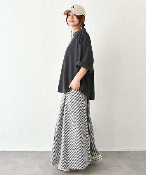 her.｜ヴィンテージ風7分袖カットソー [[131324H]][C]