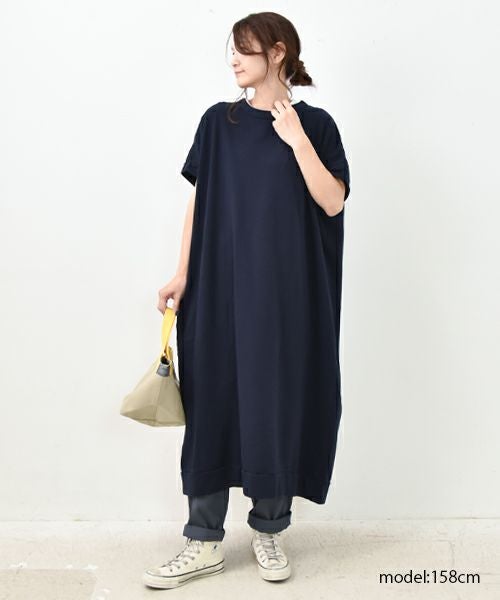 her.｜フレンチスリーブカミニ裏毛ワンピース [[CE3OP250805]][C]