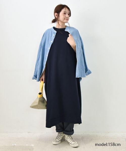 her.｜フレンチスリーブカミニ裏毛ワンピース [[CE3OP250805]][C]