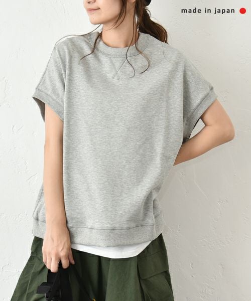 her.｜フレンチ袖スウェットカットソー [[131277H]][C]