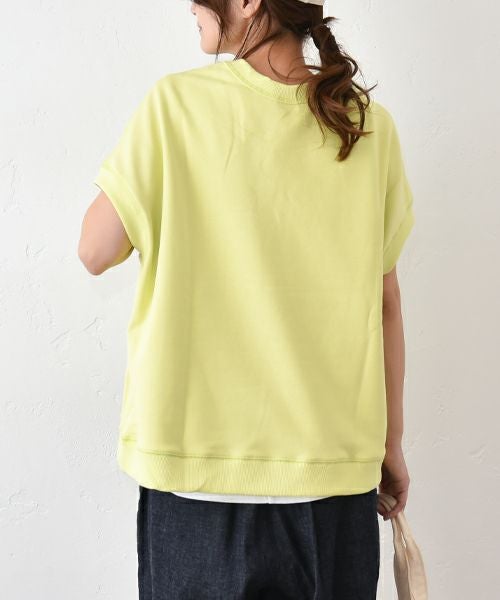 her.｜フレンチ袖スウェットカットソー [[131277H]][C]