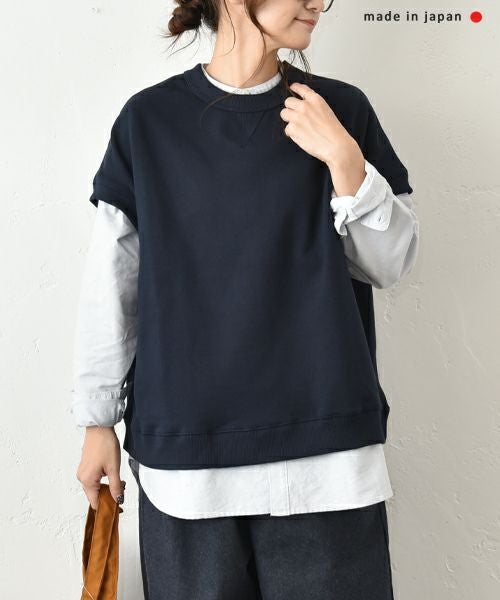 her.｜フレンチ袖スウェットカットソー [[131277H]][C]