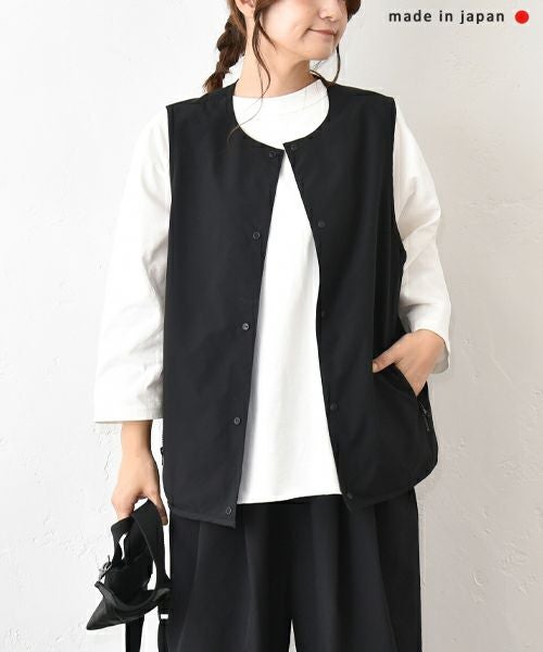 her.｜撥水クルーネックベスト [[CE3VE250803]][C]